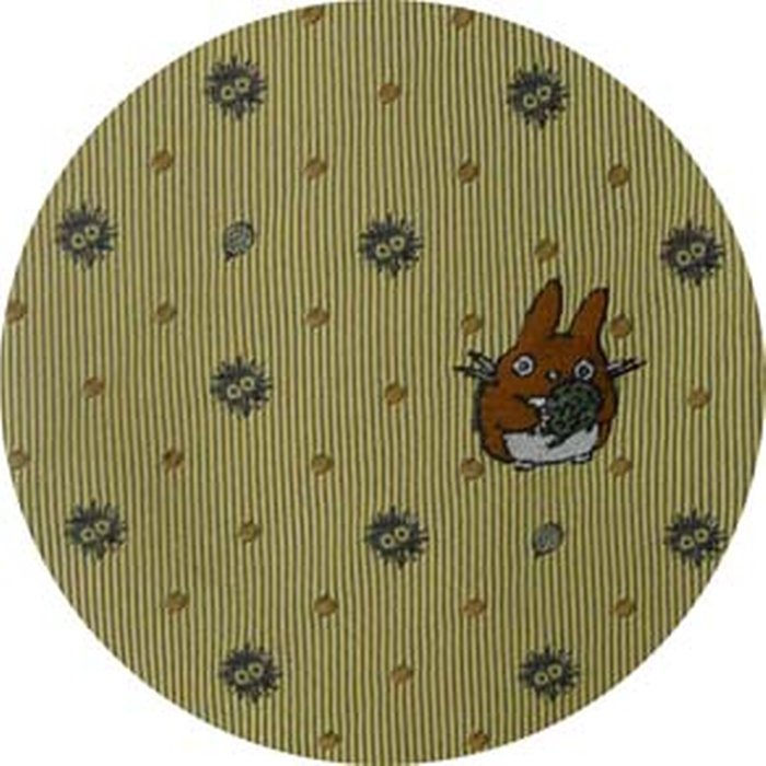Necktie - Silk - Made in JAPAN - Embroidery - Kurosuke & Dots - yellow - Totoro - Ghibli 2017