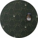 Necktie - Silk - Made in JAPAN - Embroidery - Silhouette - green - Totoro - Ghibli 2017