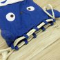 Pouch Kinchaku Bag - Japanese Texture - Bell - Chu Blue Totoro  - Ghibli 2017 no production