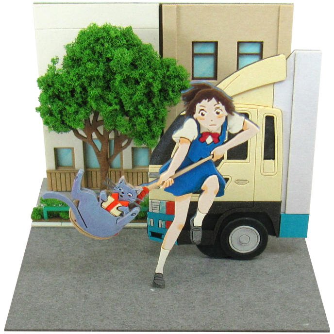 Miniatuart Kit - Mini Paper Craft Kit - Haru & Prince Loon - Cat Returns - Ghibli 2017
