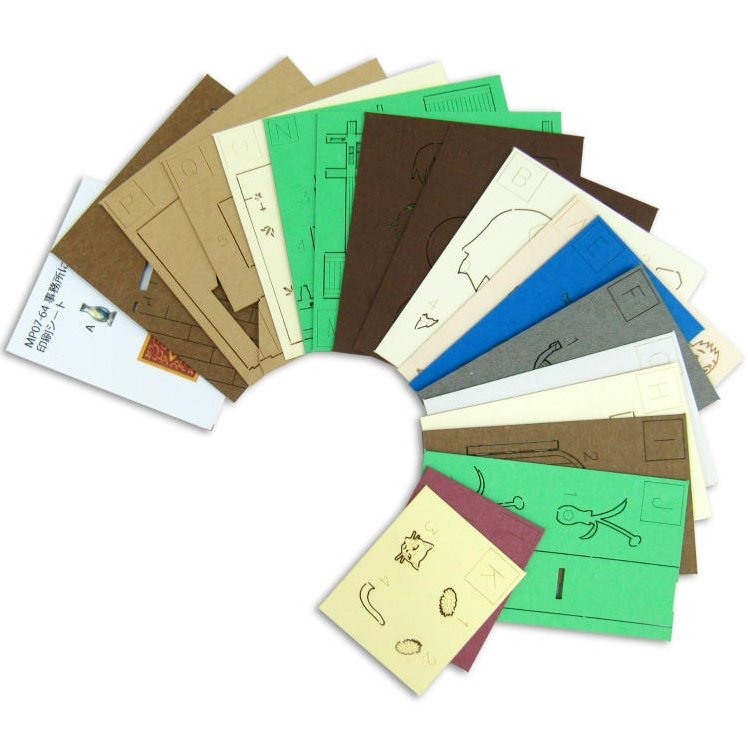 Miniatuart Kit Mini Paper Craft Kit Haru & Baron Cat Returns