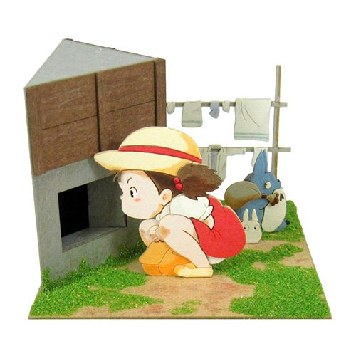 Miniatuart Kit - Mini Paper Craft Kit - Mei & Sho & Chu Totoro - Ghibli 2017