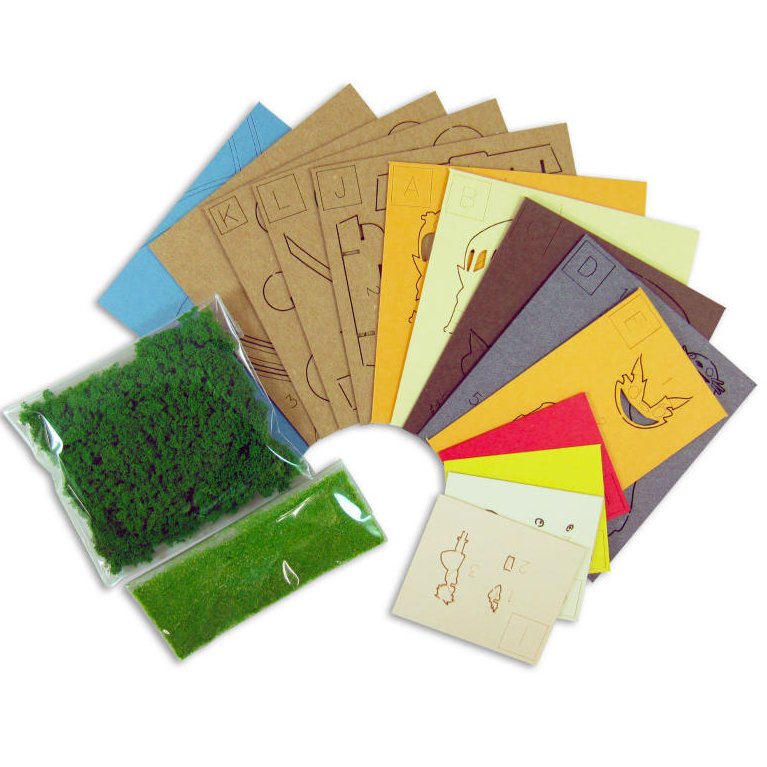 Miniatuart Kit Mini Paper Craft Kit Nekobus Catbus Satsuki Totoro