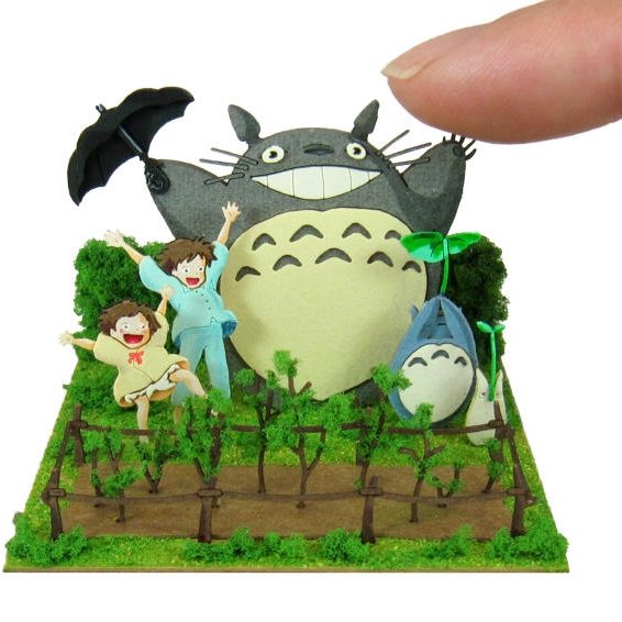 Miniatuart Kit Mini Paper Craft Kit Mei Satsuki Sho Chu Totoro