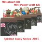 Miniatuart Kit - Mini Paper Craft Kit - Chihiro Kaonashi No Face - Spirited Away Ghibli 2015