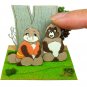 Miniatuart Kit - Mini Paper Craft Kit - Shokichi & Okiyo - Pom Poko - Ghibli 2016