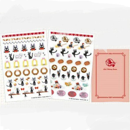 Sticker Set - 2 Sheets & Paper File - Made in JAPAN - Kiki's Delivery Service 2017 no production