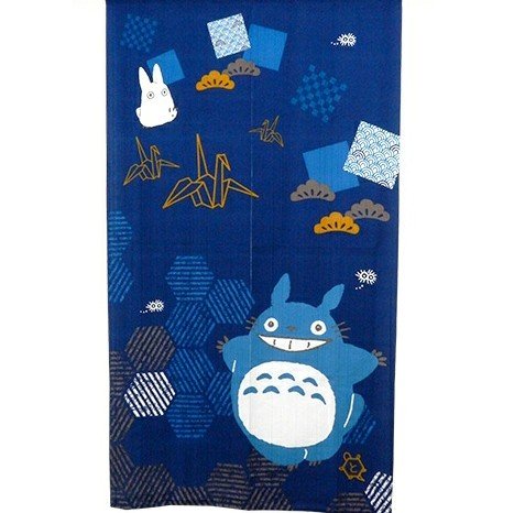 Noren - Japanese Door Curtain - 85x150cm - Crane Turtle - Made in JAPAN - Totoro Ghibli 2017