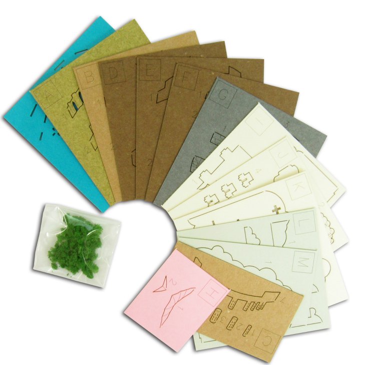 Miniatuart Kit Mini Paper Craft Kit Castle Laputa Ghibli 2015