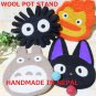 RARE - Pot Stand - Wool - Handmade in Nepal - Kurosuke Dust Bunny Totoro Ghibli 2017 no product