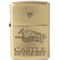 Zippo - Brass Case - Renewal - Made in USA - Tiger Moth Crest - Laputa Castle in the Sky Ghibli 2017
