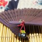 RARE Folding Fan Sensu Made JAPAN Susuwatari Ornament Kaonashi No Face Spirited Away 2018 no product