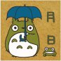 Rubber Stamp 3x3cm - Made in JAPAN - Natural Wood - Month & Day - Totoro - Ghibli  Beverly