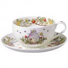 Cup & Saucer - 325cc - Microwave Dishwasher - Bone China - Hebiichigo - Noritake - Totoro - Ghibli