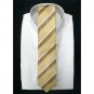 Necktie - Silk - Made in JAPAN - Jacquard - Stripe - yellow - Totoro - Ghibli 2017