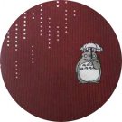Necktie - Silk - Made in JAPAN - Embroidery - Rain Stripe - wine - Totoro - Ghibli 2017