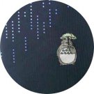Necktie - Silk - Made in JAPAN - Embroidery - Rain Stripe - navy - Totoro - Ghibli 2017