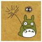 Rubber Stamp 2x2cm - Made in JAPAN - Natural Wood - Watage - Totoro - Ghibli Beverly