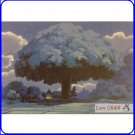 RARE 1 left - Postcard - Tree - Totoro - Made in JAPAN - Oga Kazuo Art Collection Ghibli Museum