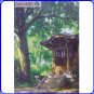 RARE 1 left- Postcard - Shrine - Spirited Away - Made JAPAN - Oga Kazuo Art Collection Ghibli Museum