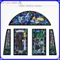 RARE 1 left - Greeting Card Stained Glass-like Made JAPAN Jiji Kiki's Delivery Service Ghibli Museum