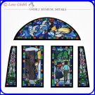 RARE 1 left - Greeting Card Made JAPAN Stained Glass like Jiji Kiki's Delivery Service Ghibli Museum