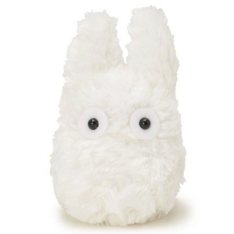 RARE - Plush Doll (S) - H12cm - Fluffy Sho Chibi Small White Totoro - Ghibli Sun Arrow no production