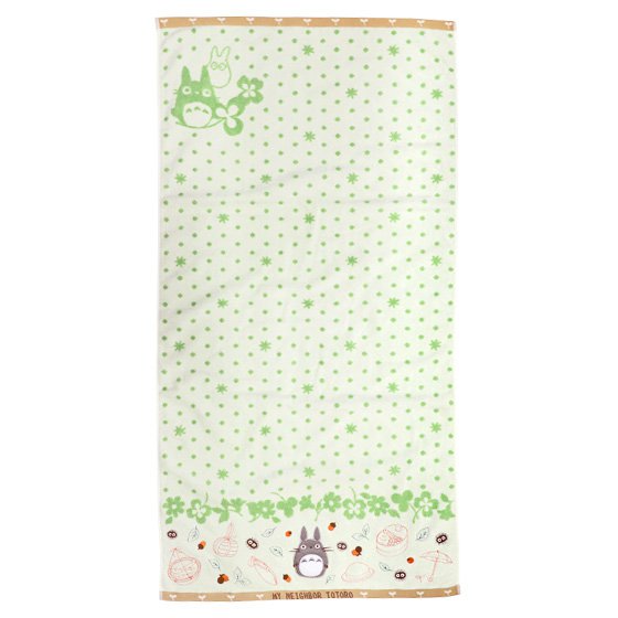 Bath Towel - 60x120cm / 23.62x47.24in - Untwisted Thread - Applique - Totoro - Ghibli 2019