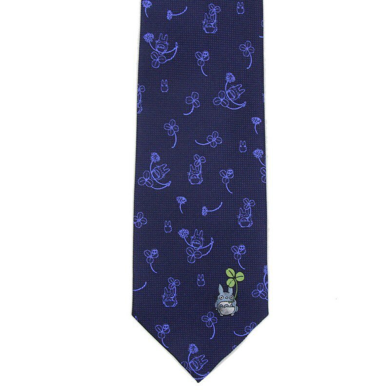 Necktie - Silk - Made in JAPAN - Navy - Clover One Point - Totoro ...