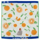 RARE - Hand Towel 34x36cm Applique Embroidery Jacquard Weave Orange Totoro Ghibli 2019 no product