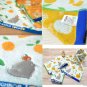 RARE - Hand Towel 34x36cm Applique Embroidery Jacquard Weave Orange Totoro Ghibli 2019 no product