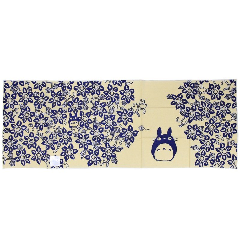 Towel Tenugui 33x90cm - Made in JAPAN - Handmade Japanese Dyed - Flower - Totoro Ghibli