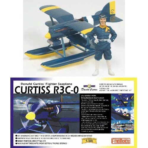 Curtiss Figure & Plastic Model Kit - Curtiss R3C-0 - Scale 1/48 - Porco - Ghibli