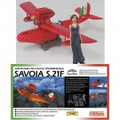 Gina Figure & Plastic Model Kit - Savoia S.21 After - Scale 1/48 - Porco Porco - Ghibli