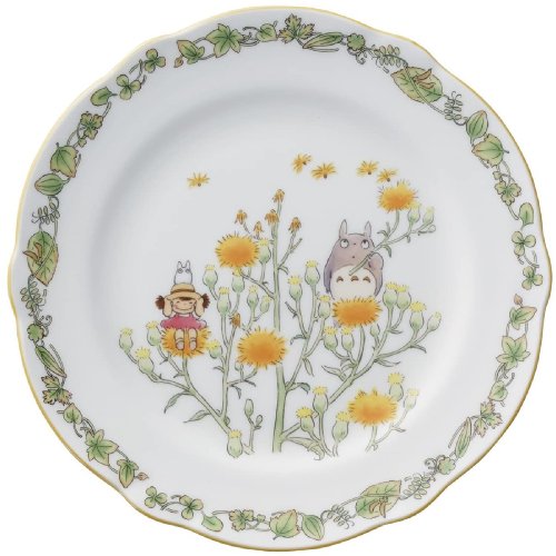 Plate (M) - 22cm - Mircowave Dishwasher - Bone China - Noritake #2 - Totoro - Ghibli