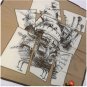 RARE - Big Handkerchief 48x48cm - Calcifer Embroidery - Beige Howl's Moving Castle Ghibli no product