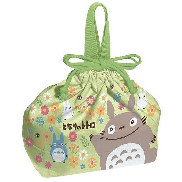 RARE 1 left - Lunch Bento Box Kinchaku Bag - Made in JAPAN - Flower - Totoro Ghibli 2013 no product