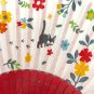 Mini Folding Fan Sensu - Bamboo - Jiji Flowers - Kiki's Delivery Service Ghibli 2020