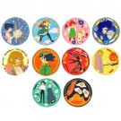 RARE - 10 Brooch in 1 Box - Embroidery - Donguri Kyowakoku Limited Howl's Moving Castle Ghibli 2020