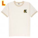 RARE - Ringer T-shirt (L) Unisex - GBL Limited - Patch Embroidery - Kitsunerisu Laputa Ghibli 2020