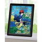 150 piece Jigsaw Puzzle Smallest Mame Stained Glass like Frame Easel Kiki's Delivery Service Ghibli