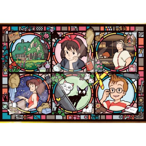 1000 piece Jigsaw Puzzle JAPAN Crystal Stained Glass like - Jiji Kiki's Delivery Service Ghibli 2019