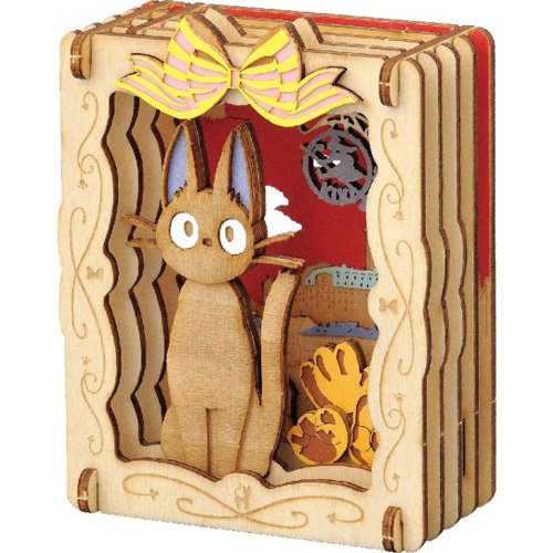 Wood Craft Kit - Paper Theater Wood Style - Jiji - Kiki's Delivery Service - Ghibli Ensky 2018