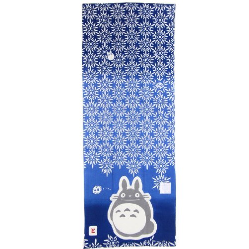 Towel Tenugui 33x90cm - Made in JAPAN - Handmade Japanese Dyed - Kiriko Glass - Totoro Ghibli 2018