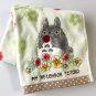 Face Towel 34x80cm - Untwisted Thread Steam Shirring Applique - Wild Strawberry Totoro Ghibli 2020