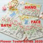 Bath Towel 60x120cm - Edge Stitched - Untwisted Thread Jacquard - Flower Totoro Ghibli 2020