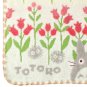 Hand Towel 34x36cm - Edge Stitched - Untwisted Thread Jacquard - Flower Totoro Ghibli 2020