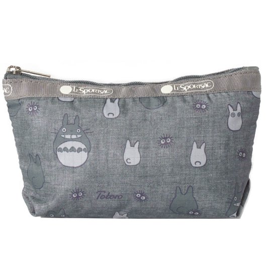 Pouch Bag W13xh10cm Pocket Tissue Paper Lesportsac Small Sloan Cosmetic Totoro Gray Ghibli 21