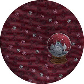 Necktie - Silk - Made in JAPAN - Red Snow Globe - Totoro Ghibli 2018 no production
