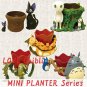 RARE - Mini Planter Cover / Container - Figure Sho Chibi & Chu Blue & Totoro Ghibli 2016 no product